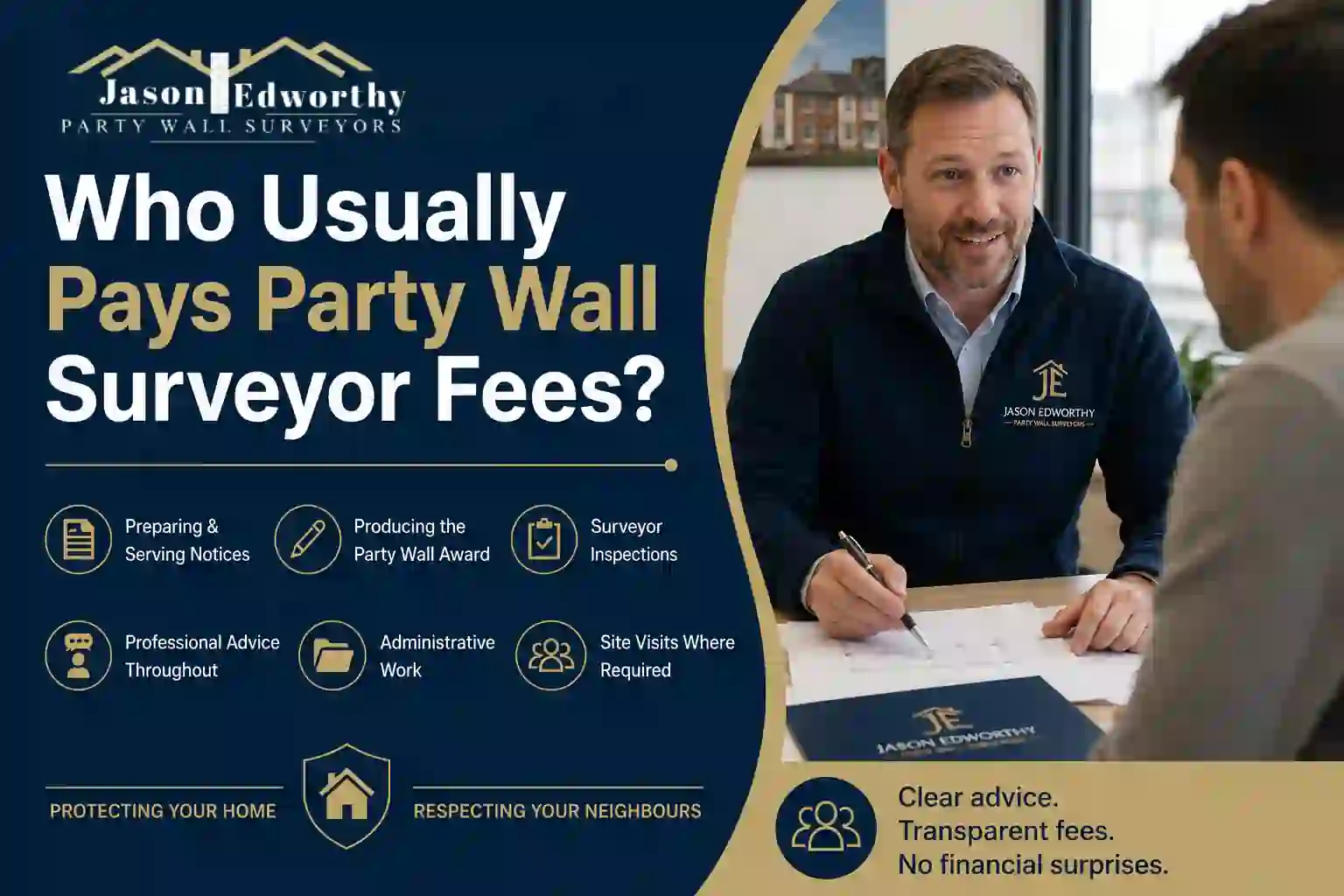 Who Usually Pays Party Wall Surveyor Fees Leicester?