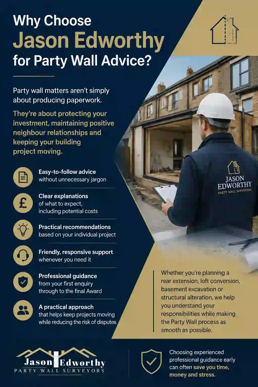 Why Choose Jason Edworthy for Party Wall Advice Leicester?
